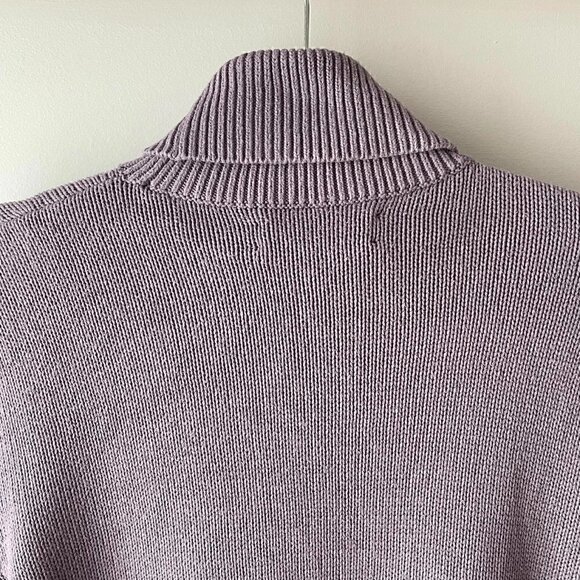 TNA Cotton Purple York Turtleneck Sweater - Size XS - Picture 2 of 5